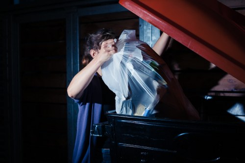 Types of garden waste including organic and recyclable materials